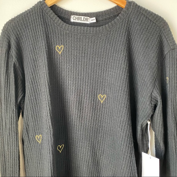 CHRLDR Lurex Hearts Sweatshirt - Picture 3 of 15